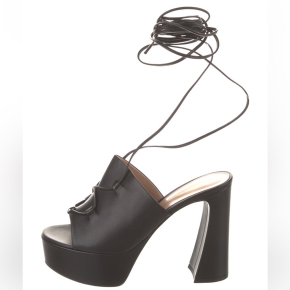 Gianvito Rossi leather laceup sandals